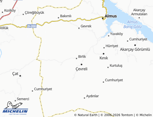 MICHELIN Birlik map - ViaMichelin