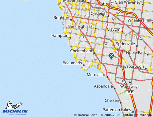 Mapa MICHELIN Black Rock - ViaMichelin