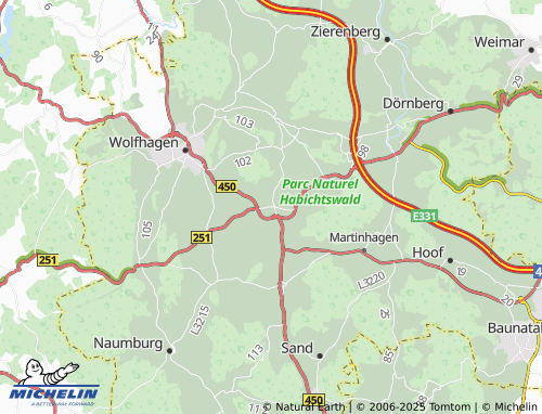 MICHELIN Istha map - ViaMichelin
