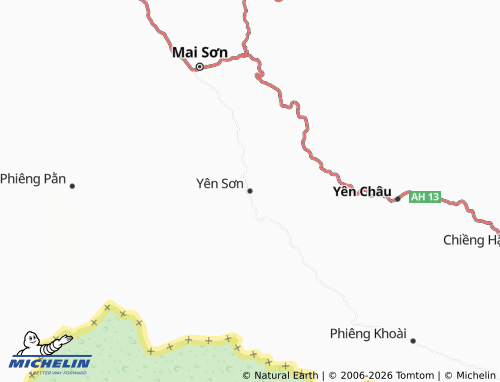 Mappa MICHELIN Yên Sơn - ViaMichelin