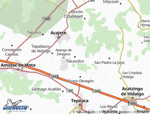 Mapa MICHELIN Tlacamilco - ViaMichelin