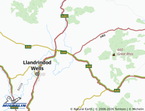 Mappa MICHELIN Penybont - ViaMichelin