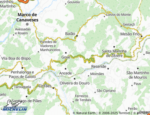 MICHELIN Portela do Gove map - ViaMichelin