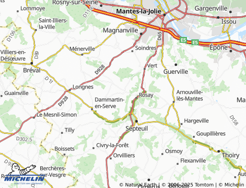 Carte MICHELIN Boinvilliers - ViaMichelin