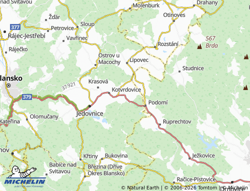 Mappa MICHELIN Senetářov - ViaMichelin