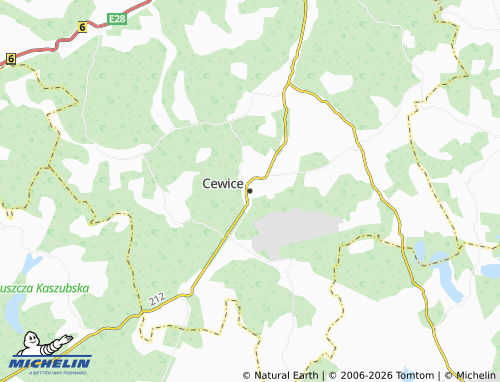 Carte MICHELIN Cewice - ViaMichelin