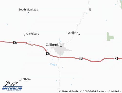 Mapa MICHELIN California - ViaMichelin