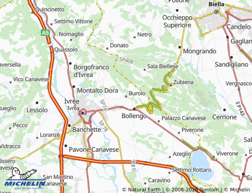 Mapa MICHELIN Burolo - ViaMichelin