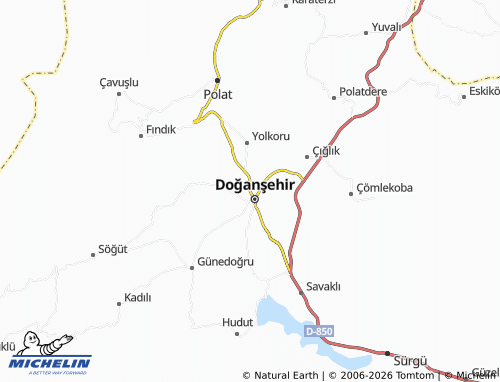 MICHELIN Doğu map - ViaMichelin