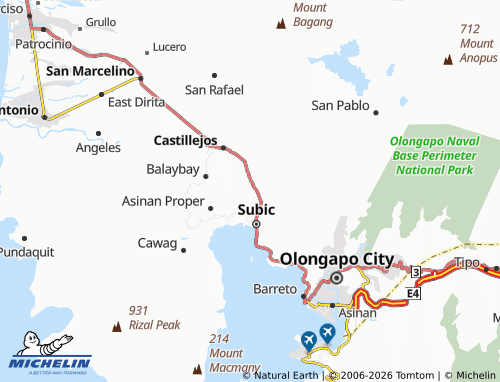 MICHELIN Mangan-Vaca map - ViaMichelin