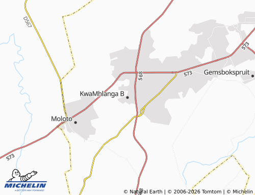 MICHELIN KwaMhlanga B map - ViaMichelin