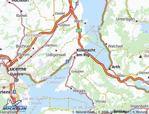 Carte MICHELIN Küssnacht am Rigi - ViaMichelin