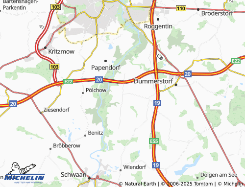 Carte MICHELIN Damm - ViaMichelin