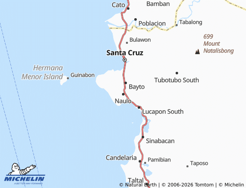MICHELIN Naulo map - ViaMichelin