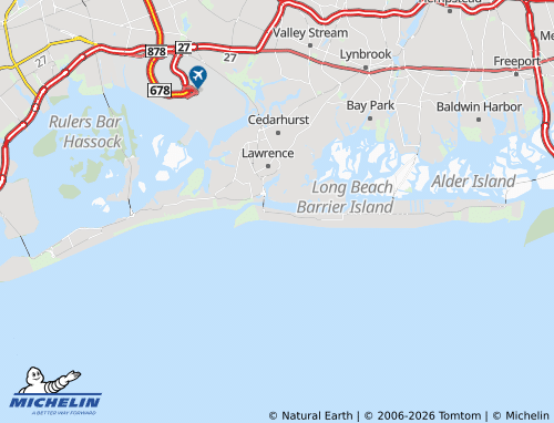 Carte MICHELIN Atlantic Beach - ViaMichelin