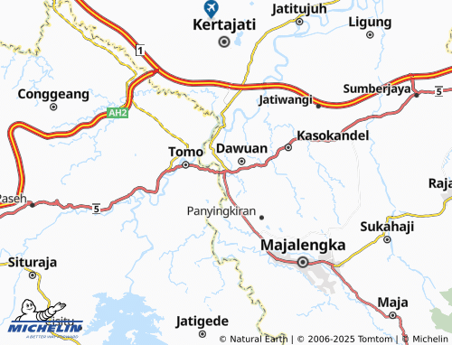MICHELIN Kadipaten map - ViaMichelin