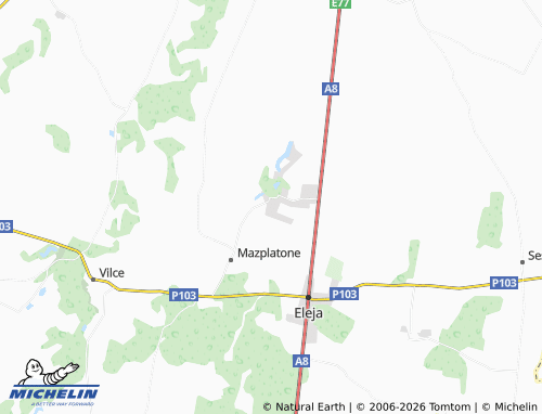 Mapa MICHELIN Lielplatone - ViaMichelin