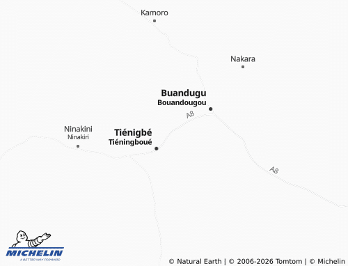 MICHELIN-Landkarte Modougou - ViaMichelin