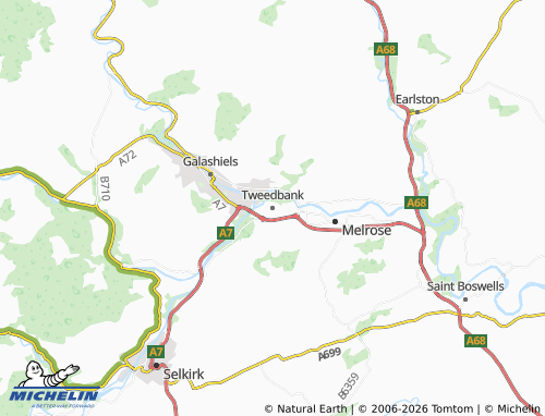 Carte MICHELIN Tweedbank - ViaMichelin