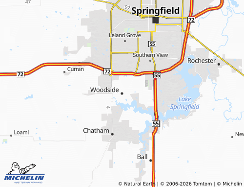 Mappa MICHELIN Woodside - ViaMichelin