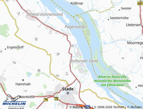 MICHELIN Bützfleth map - ViaMichelin