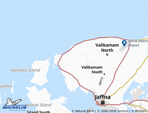 Mapa MICHELIN Paniippulam - ViaMichelin