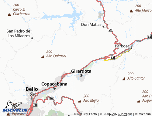 Carte MICHELIN El Socorro - ViaMichelin