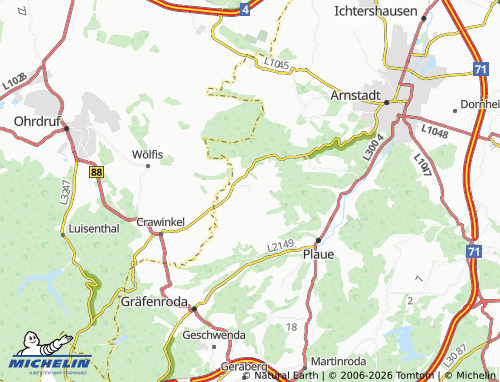 MICHELIN Gossel map - ViaMichelin
