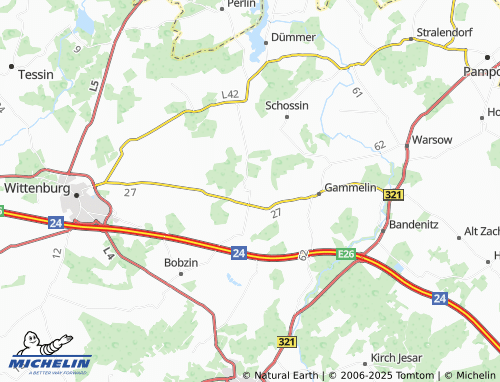 Kaart MICHELIN Hülseburg - ViaMichelin