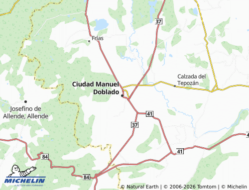 Mapa MICHELIN Zona Centro - ViaMichelin