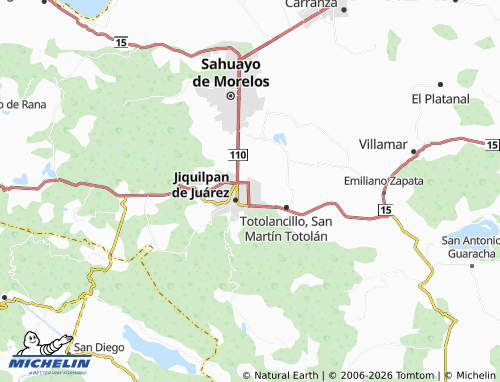MICHELIN Morelos map - ViaMichelin