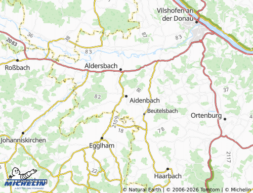 Mappa MICHELIN Aidenbach - ViaMichelin