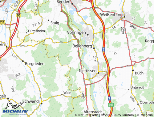 Carte MICHELIN Regglisweiler - ViaMichelin