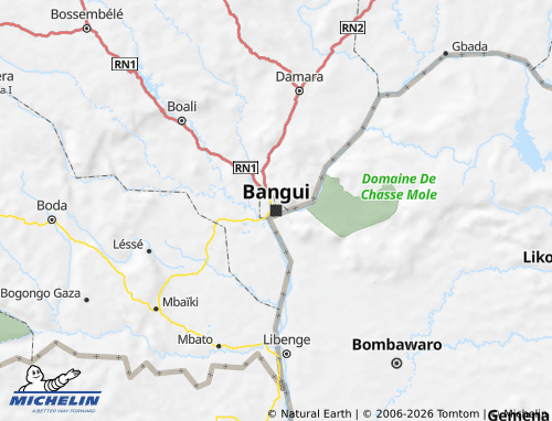 Mapa MICHELIN Bangui - ViaMichelin