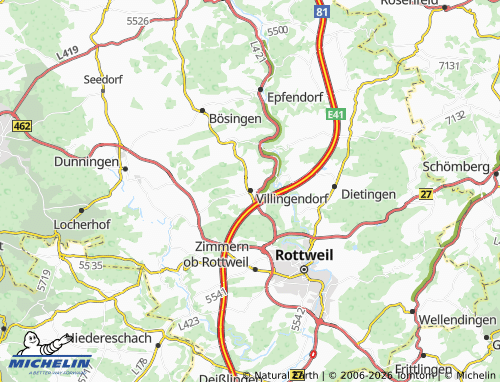 Mapa MICHELIN Villingendorf - ViaMichelin