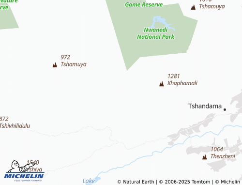 MICHELIN Madashishi map - ViaMichelin