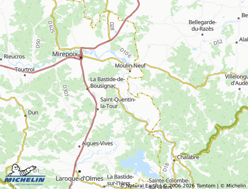 MICHELIN-Landkarte Lagarde - ViaMichelin