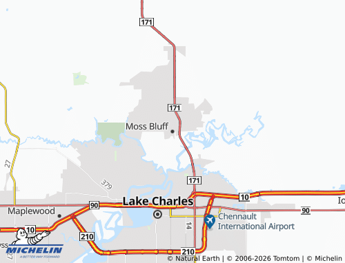 Mappa MICHELIN Moss Bluff - ViaMichelin