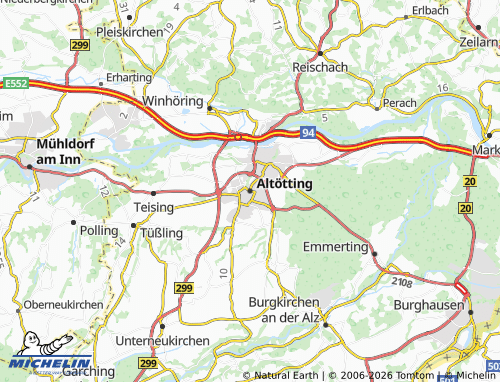 MICHELIN Altotting map - ViaMichelin