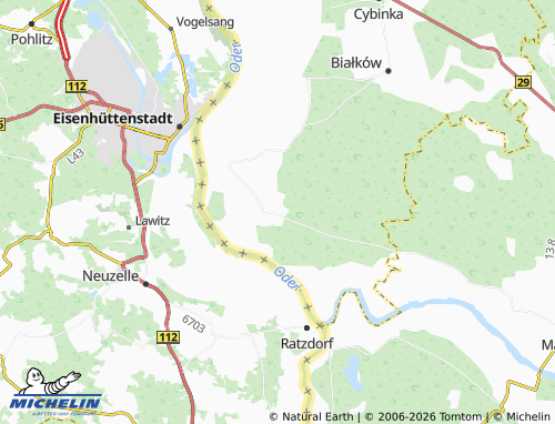 MICHELIN-Landkarte Rąpice - ViaMichelin