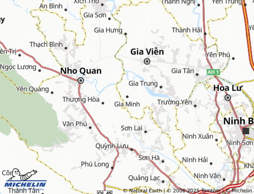 MICHELIN Gia Minh map - ViaMichelin