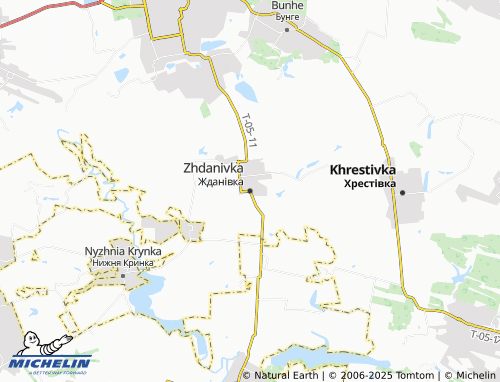 MICHELIN Zhdanivka map - ViaMichelin
