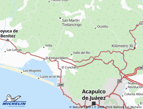 MICHELIN Valle del Río map - ViaMichelin