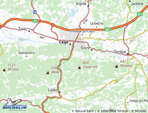Mappa MICHELIN Zagrad - ViaMichelin