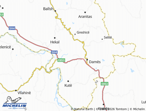 MICHELIN-Landkarte Kremenar - ViaMichelin