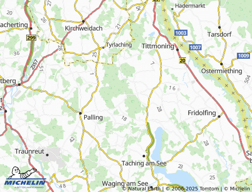 MICHELIN Holzbrunn map - ViaMichelin