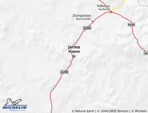MICHELIN Zharminskiy rayon map - ViaMichelin