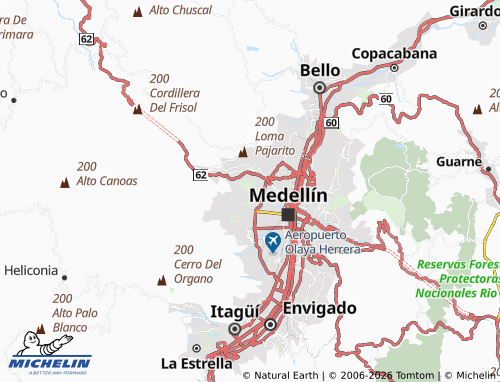 Carte MICHELIN Santa Rosa de Lima - ViaMichelin