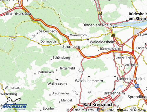MICHELIN Schweppenhausen map - ViaMichelin