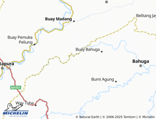 MICHELIN Nuar Maju map - ViaMichelin
